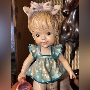 Anri Sarah Kay Hand Carved Wood 'Always By My Side' Figurine 1087/4000, Italy